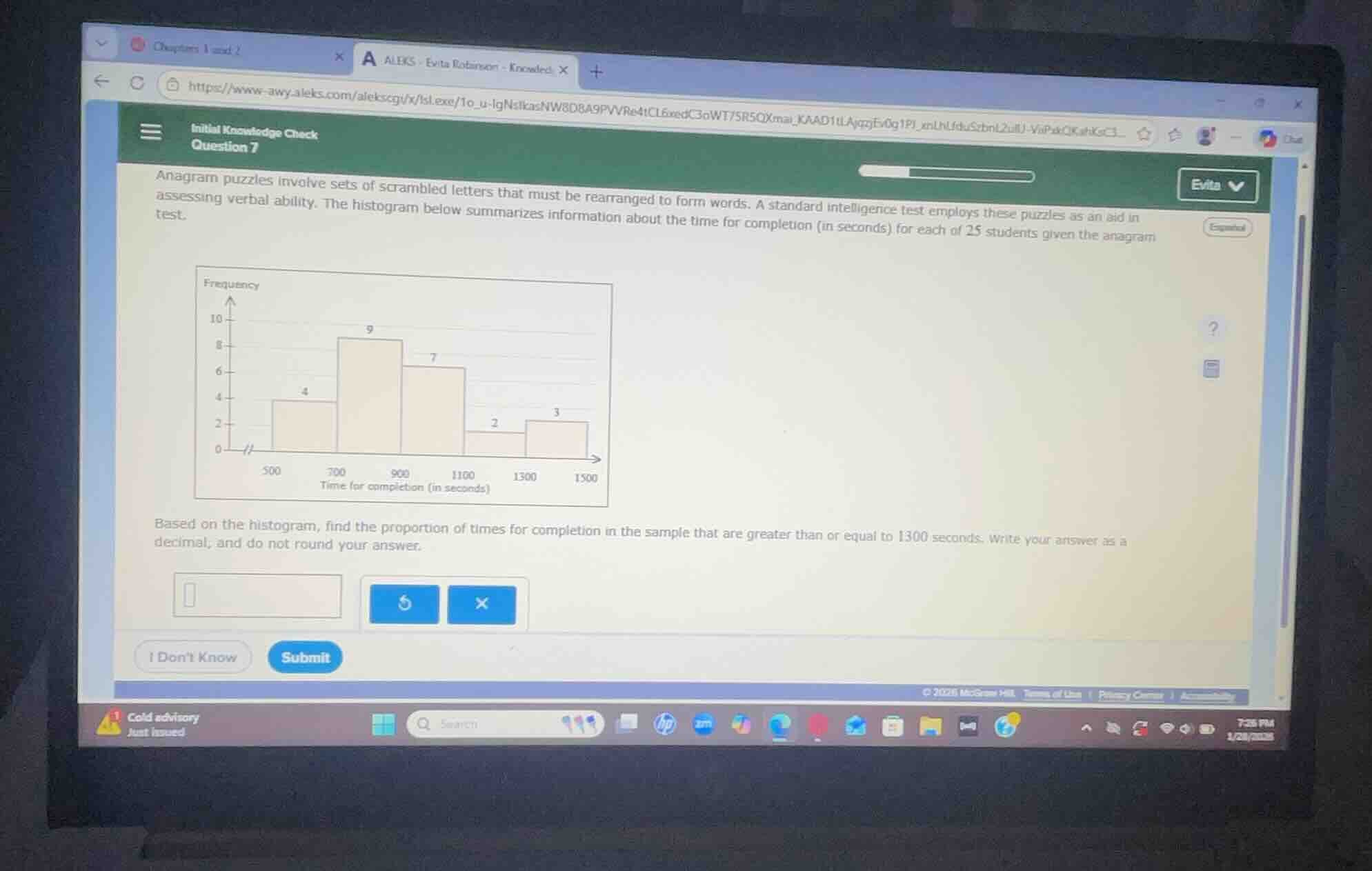 initial knowledge check question 7 anagram puzzles involve sets of scra…