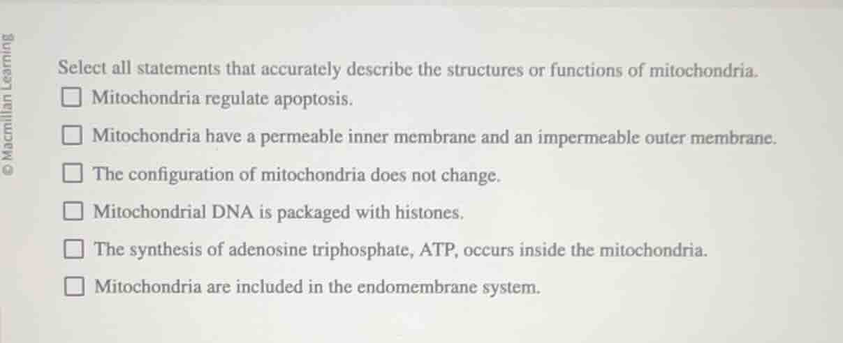 select all statements that accurately describe the structures or functi…