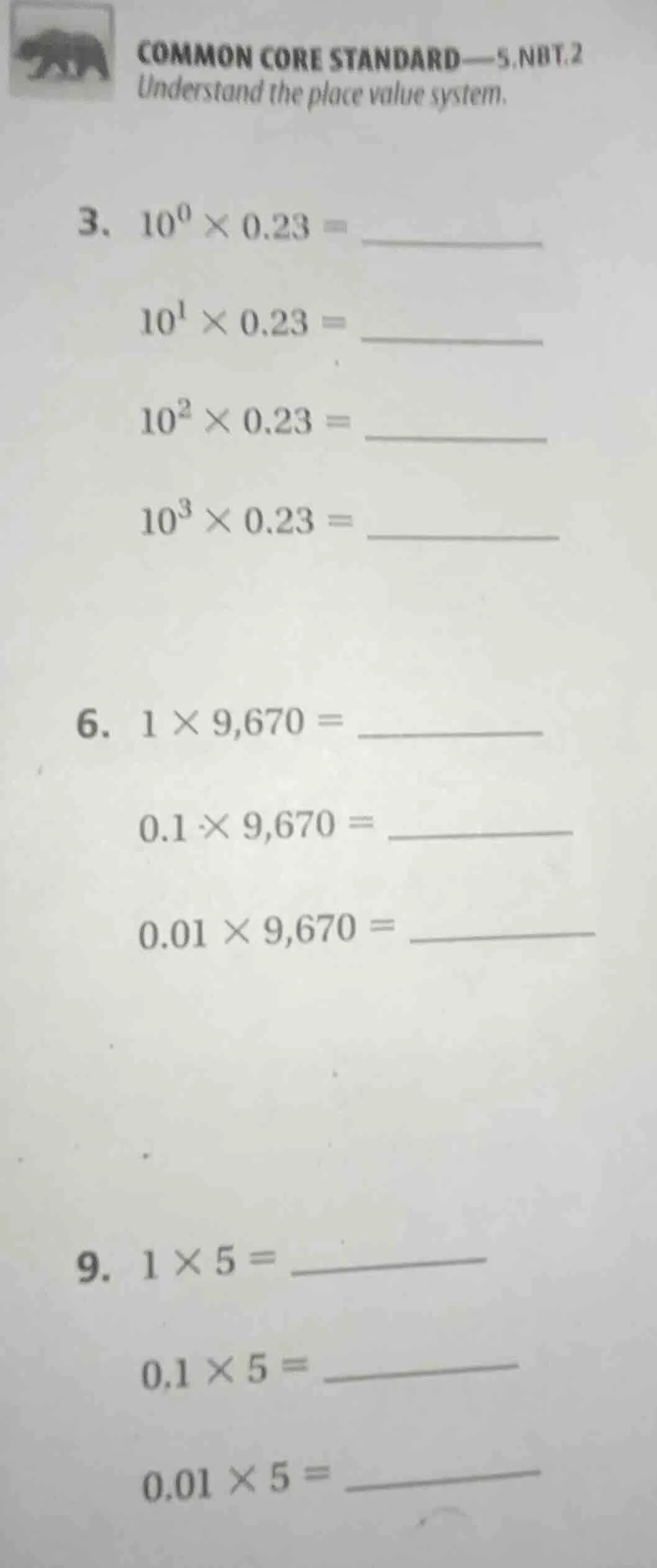 common core standard—5.nbt.2 understand the place value system. 3. $10^…