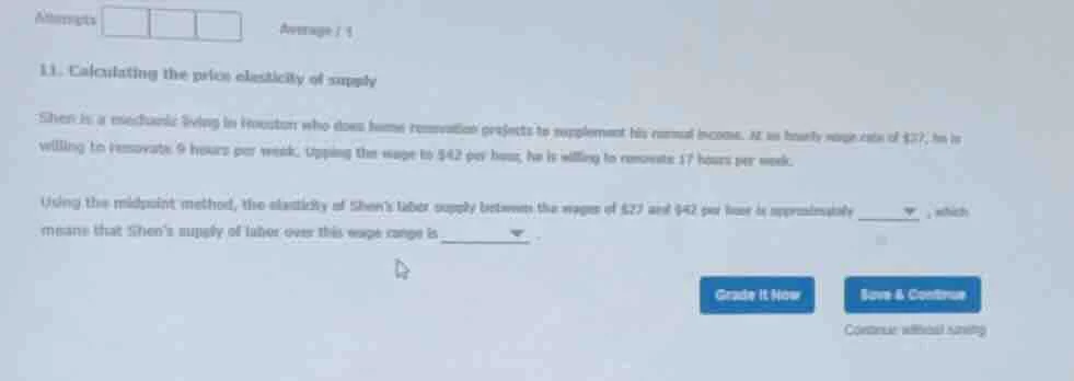 11. calculating the price elasticity of supply shen is a mechanic livin…
