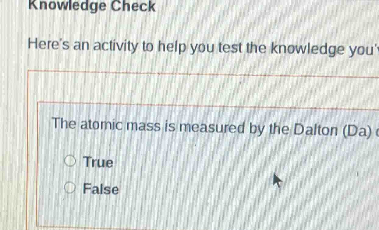 knowledge check heres an activity to help you test the knowledge you th…