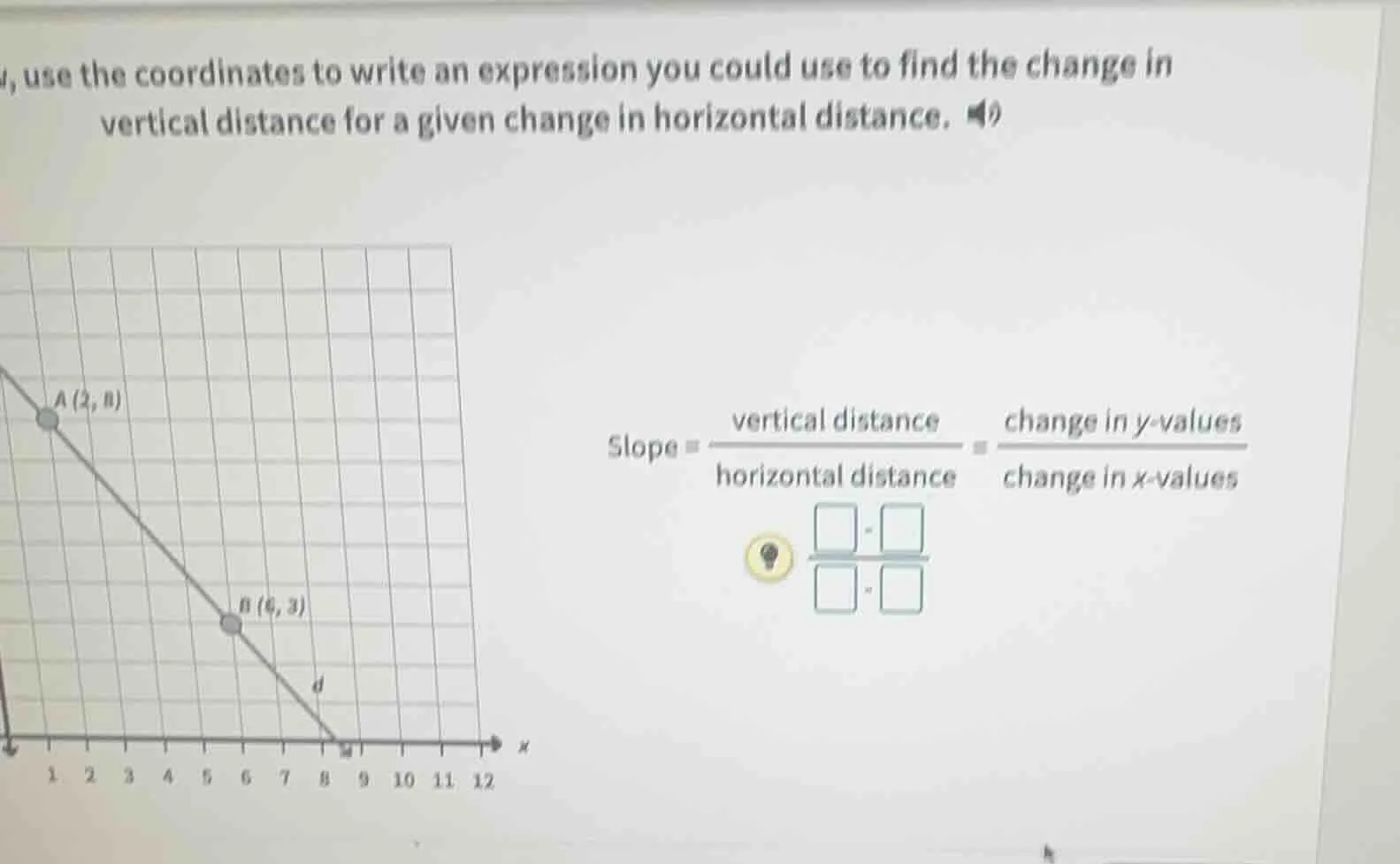 4, use the coordinates to write an expression you could use to find the…