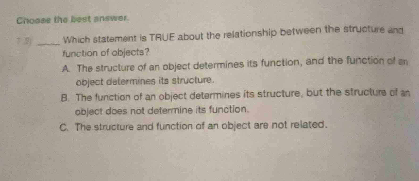 choose the best answer. 7. which statement is true about the relationsh…