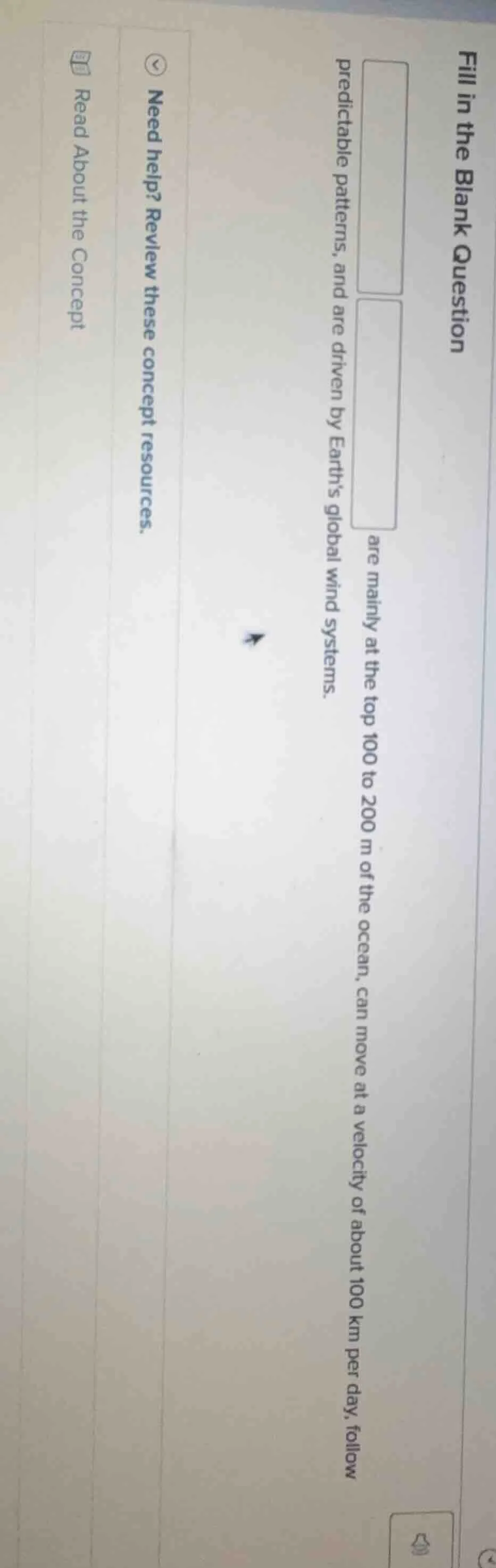 fill in the blank question ______ ______ are mainly at the top 100 to 2…