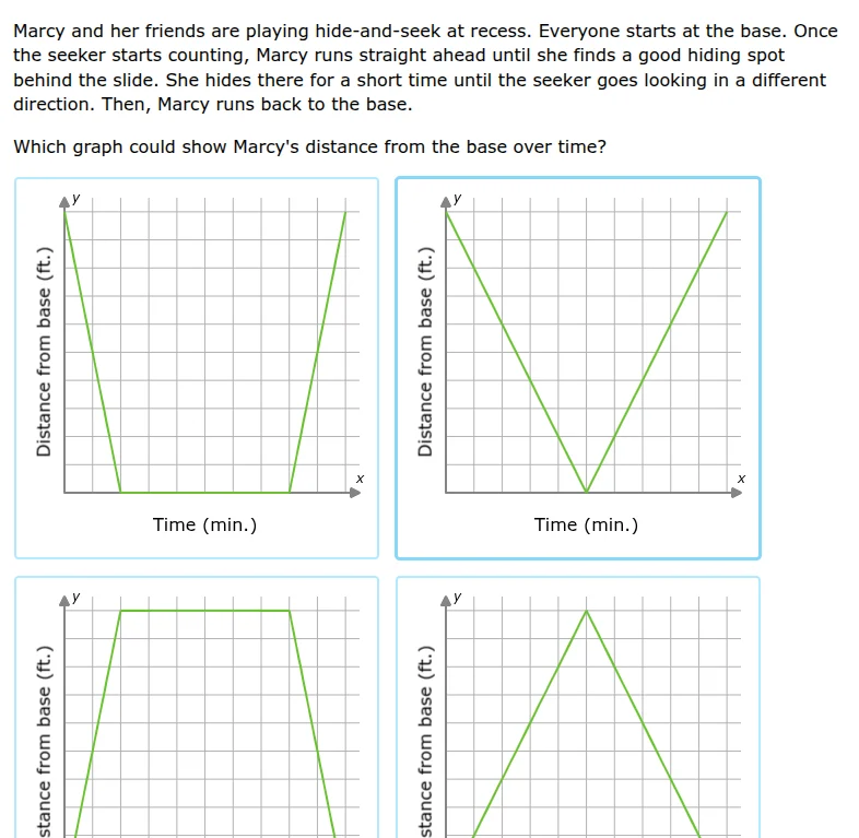 marcy and her friends are playing hide - and - seek at recess. everyone…