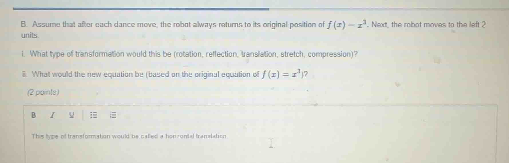 b. assume that after each dance move, the robot always returns to its o…