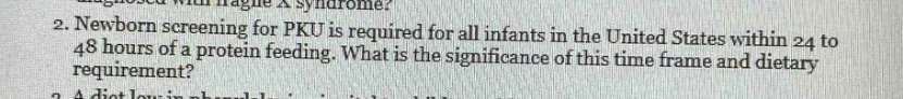 2. newborn screening for pku is required for all infants in the united …