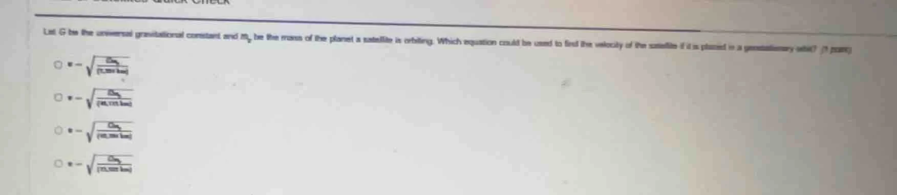 let g be the universal gravitational constant and ( m_p ) be the mass o…
