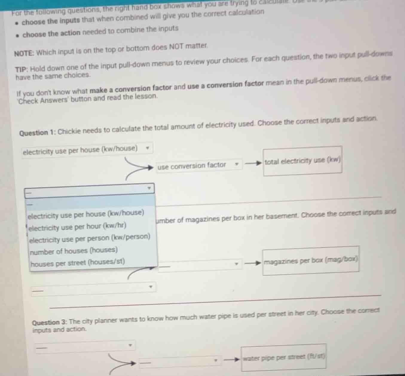 for the following questions, the right hand box shows what you are tryi…