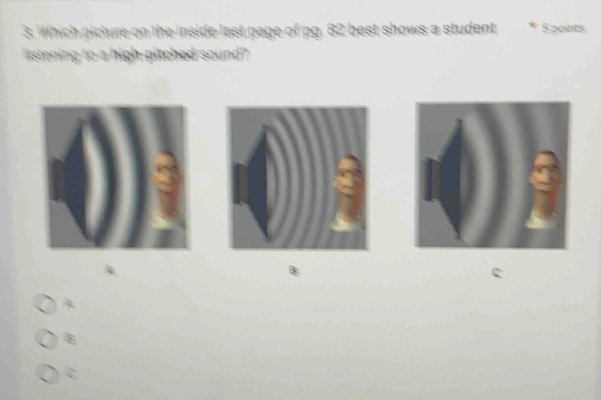 3. which picture on the inside test page of pg. 82 best shows a student…