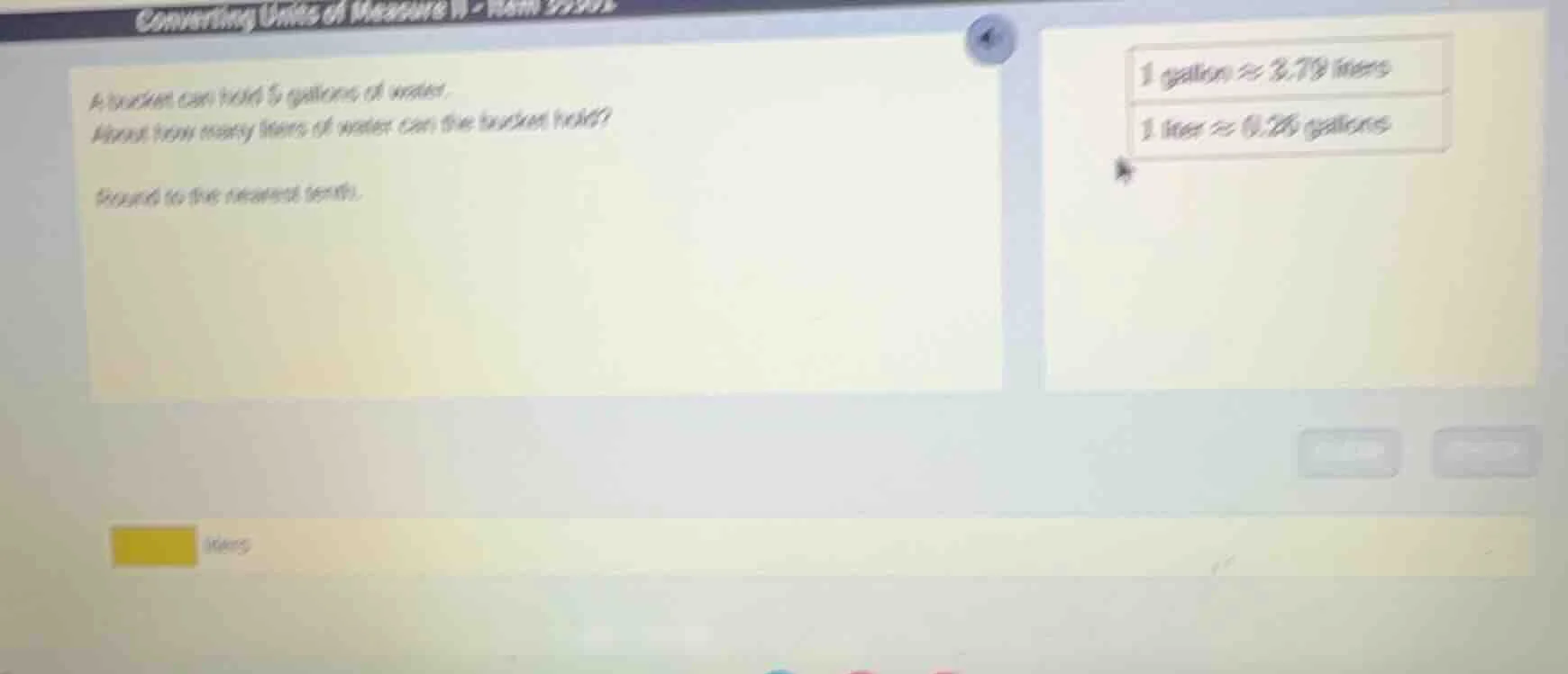 converting units of measure ii - item 2930a bucket can hold 5 gallons o…