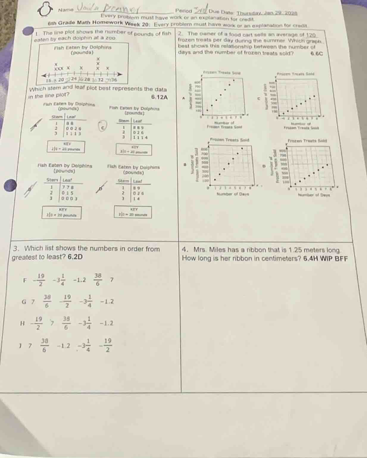 name period due date thursday, jan 29, 2020 every problem must have wor…