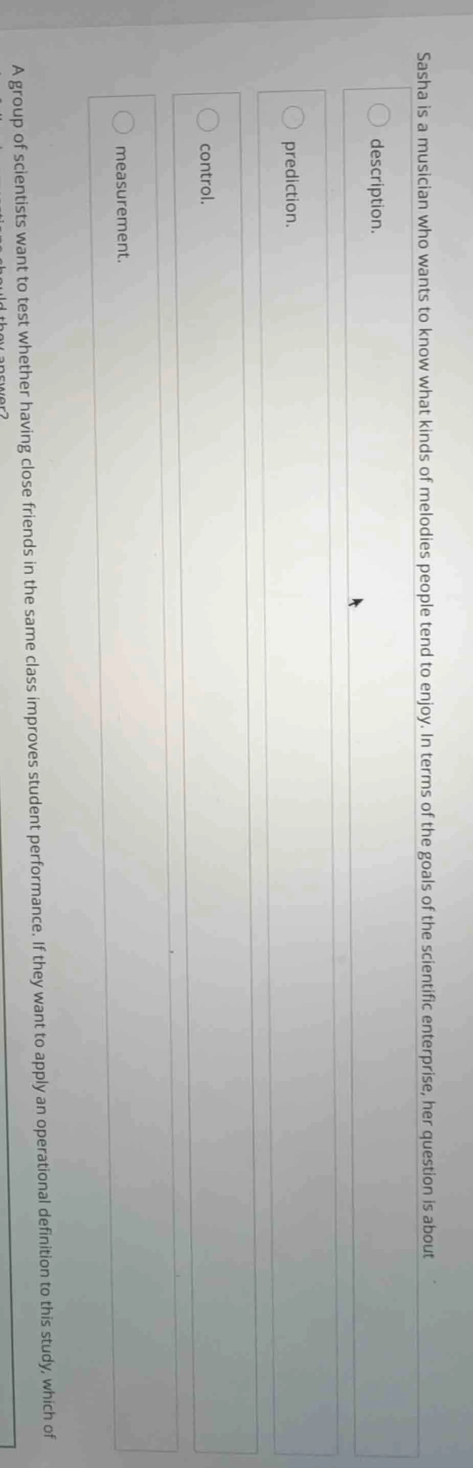 sasha is a musician who wants to know what kinds of melodies people ten…