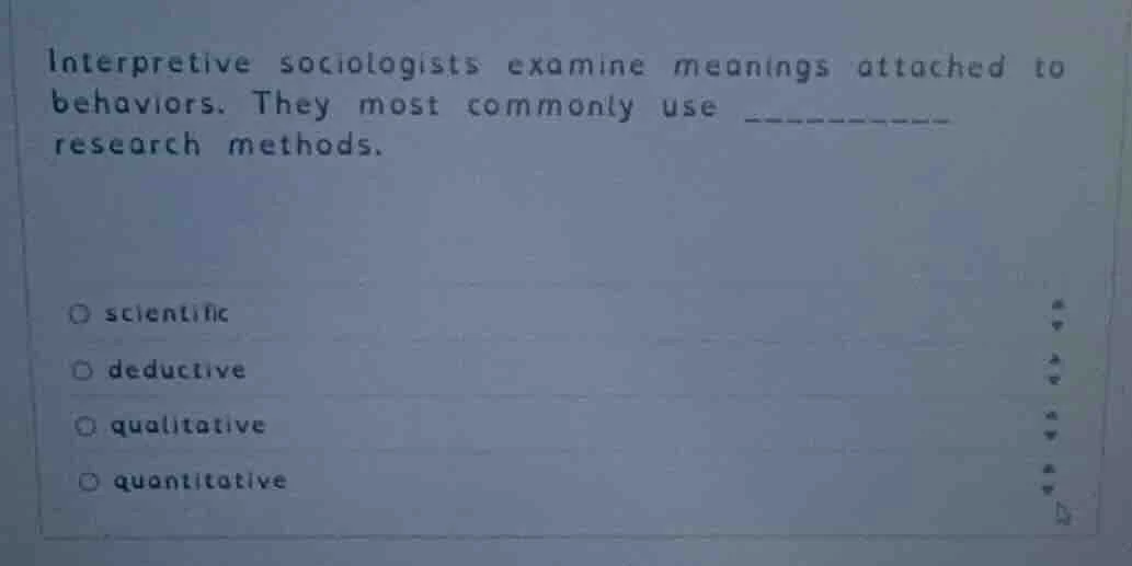 interpretive sociologists examine meanings attached to behaviors. they …