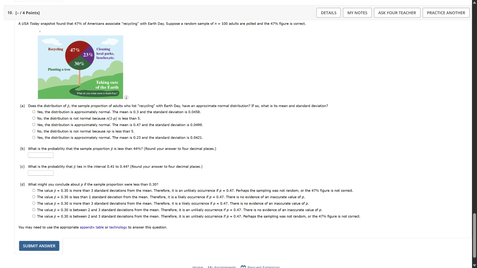 10. - / 4 points a usa today snapshot found that 47% of americans assoc…