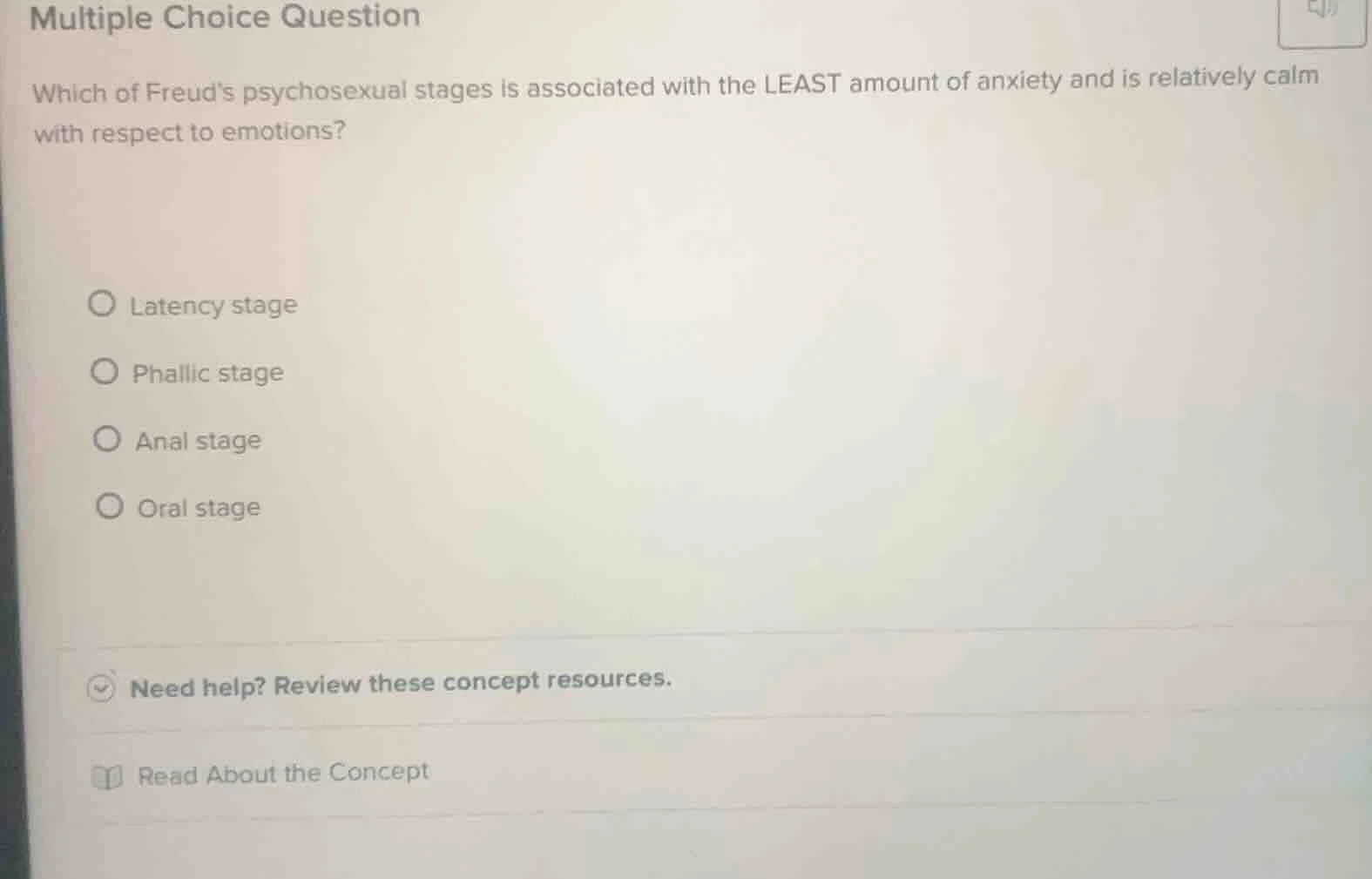 multiple choice question which of freuds psychosexual stages is associa…