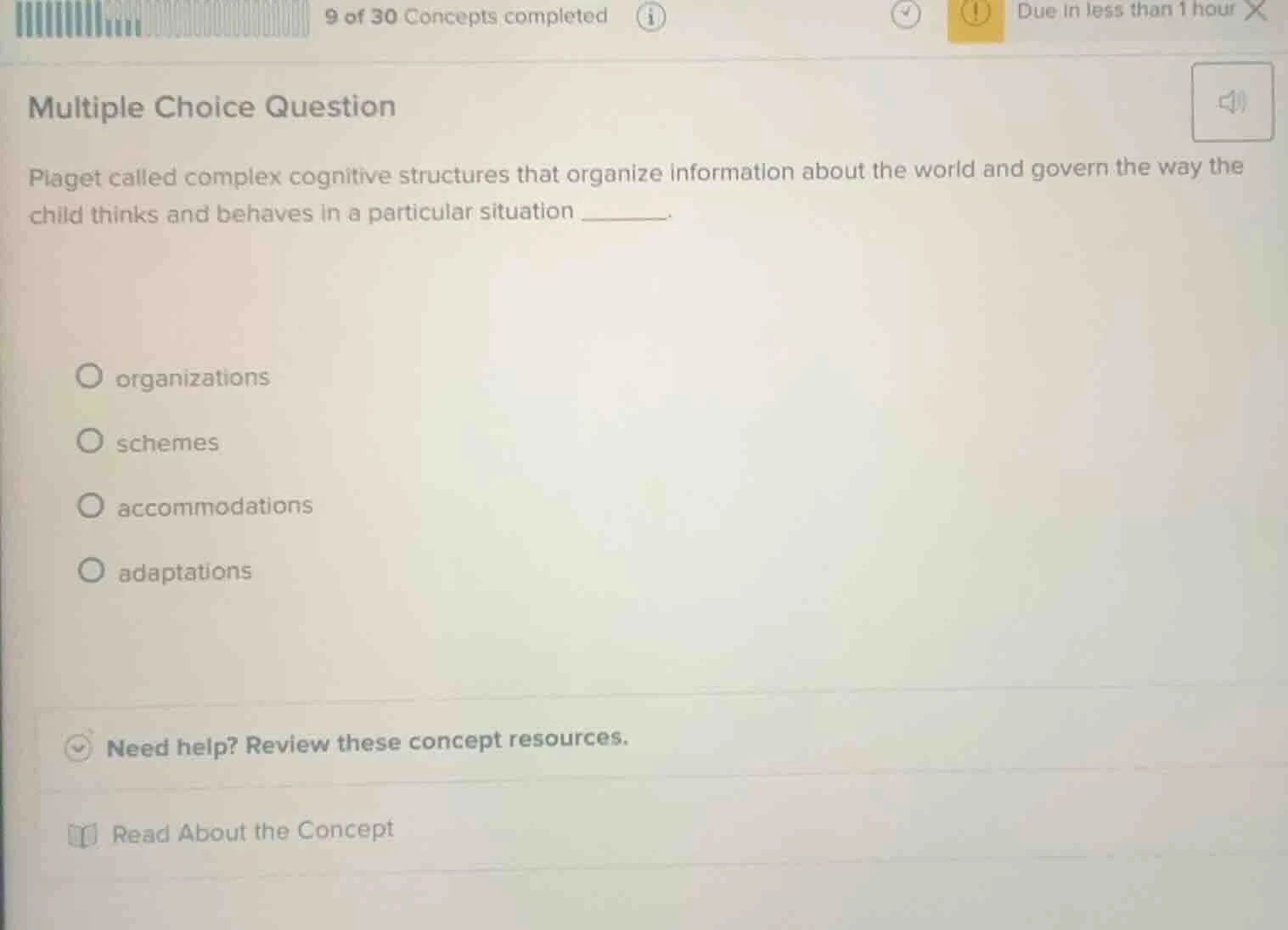 multiple choice question piaget called complex cognitive structures tha…