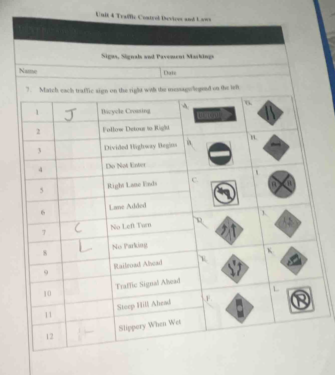 unit 4 traffic control devices and laws signs, signals and pavement mar…