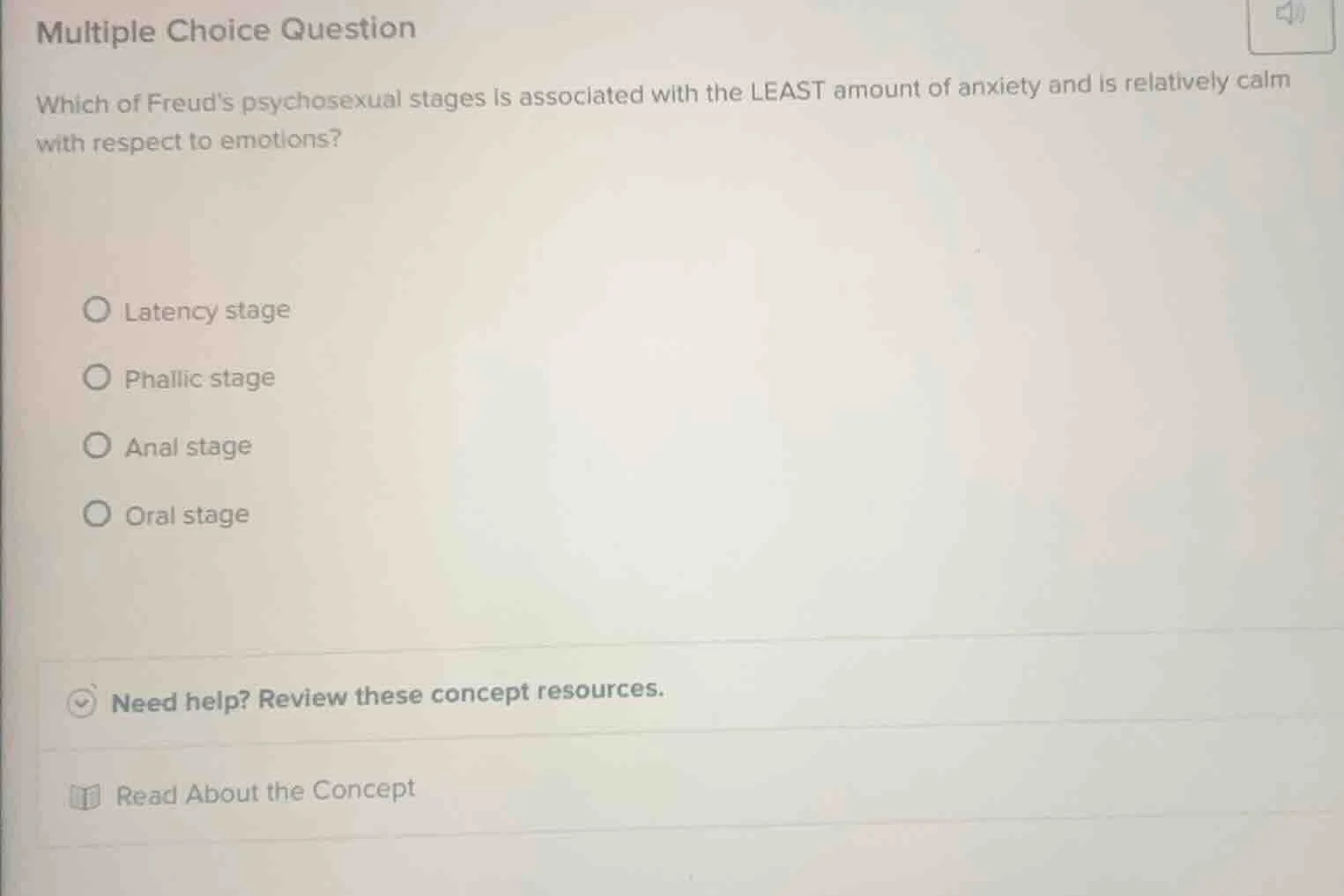 multiple choice question which of freuds psychosexual stages is associa…