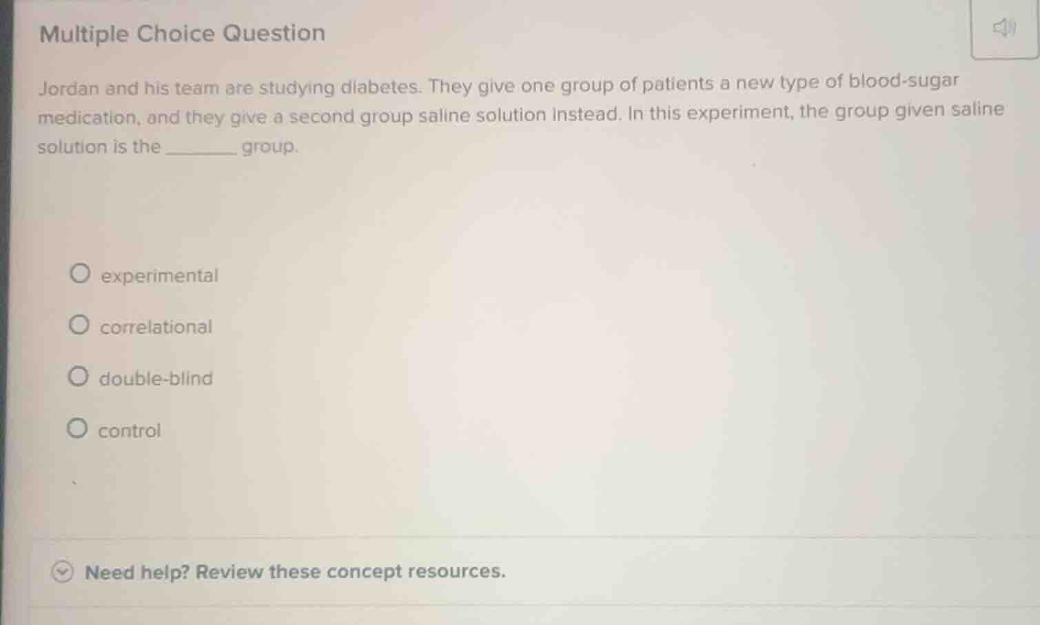 multiple choice question jordan and his team are studying diabetes. the…