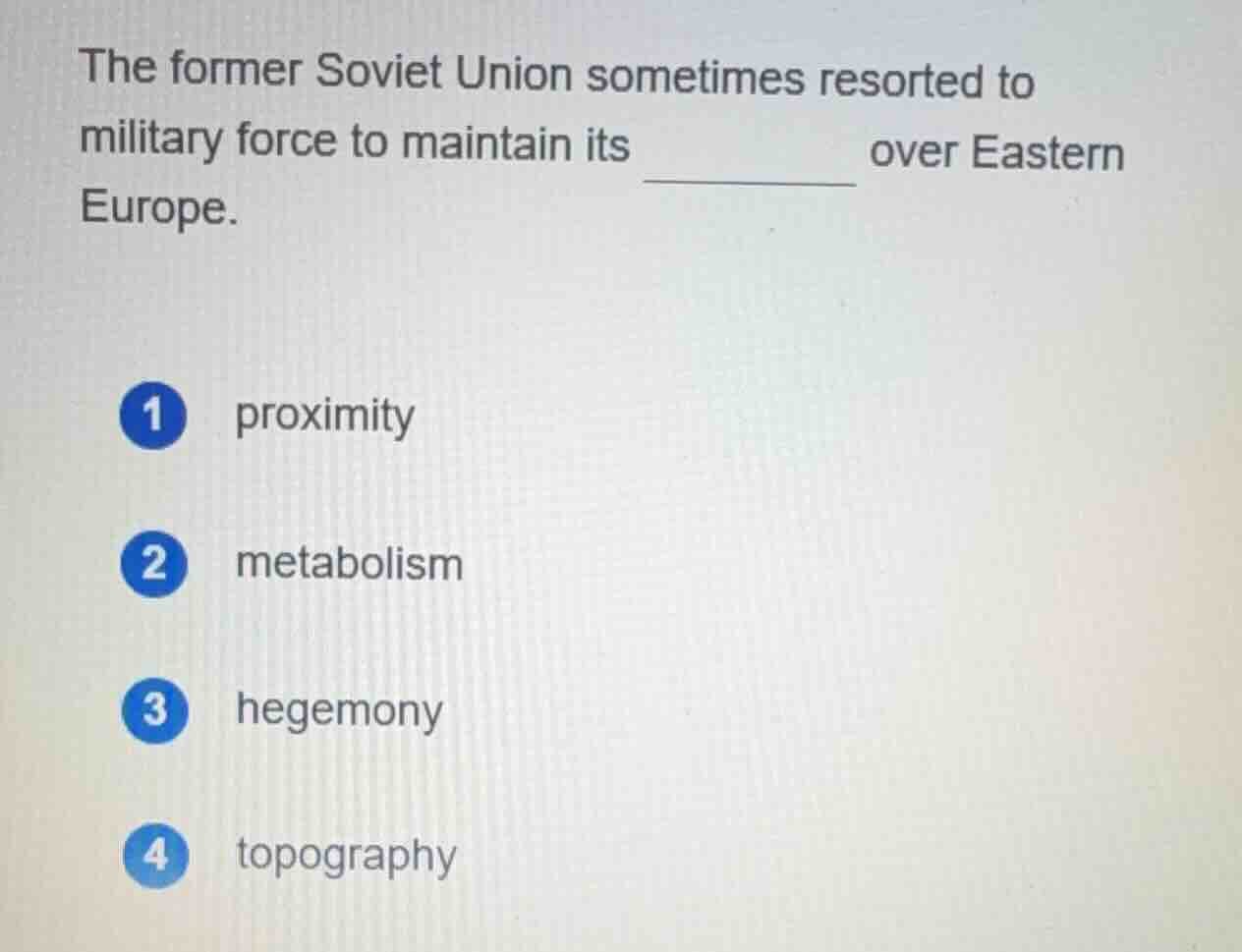 the former soviet union sometimes resorted to military force to maintai…