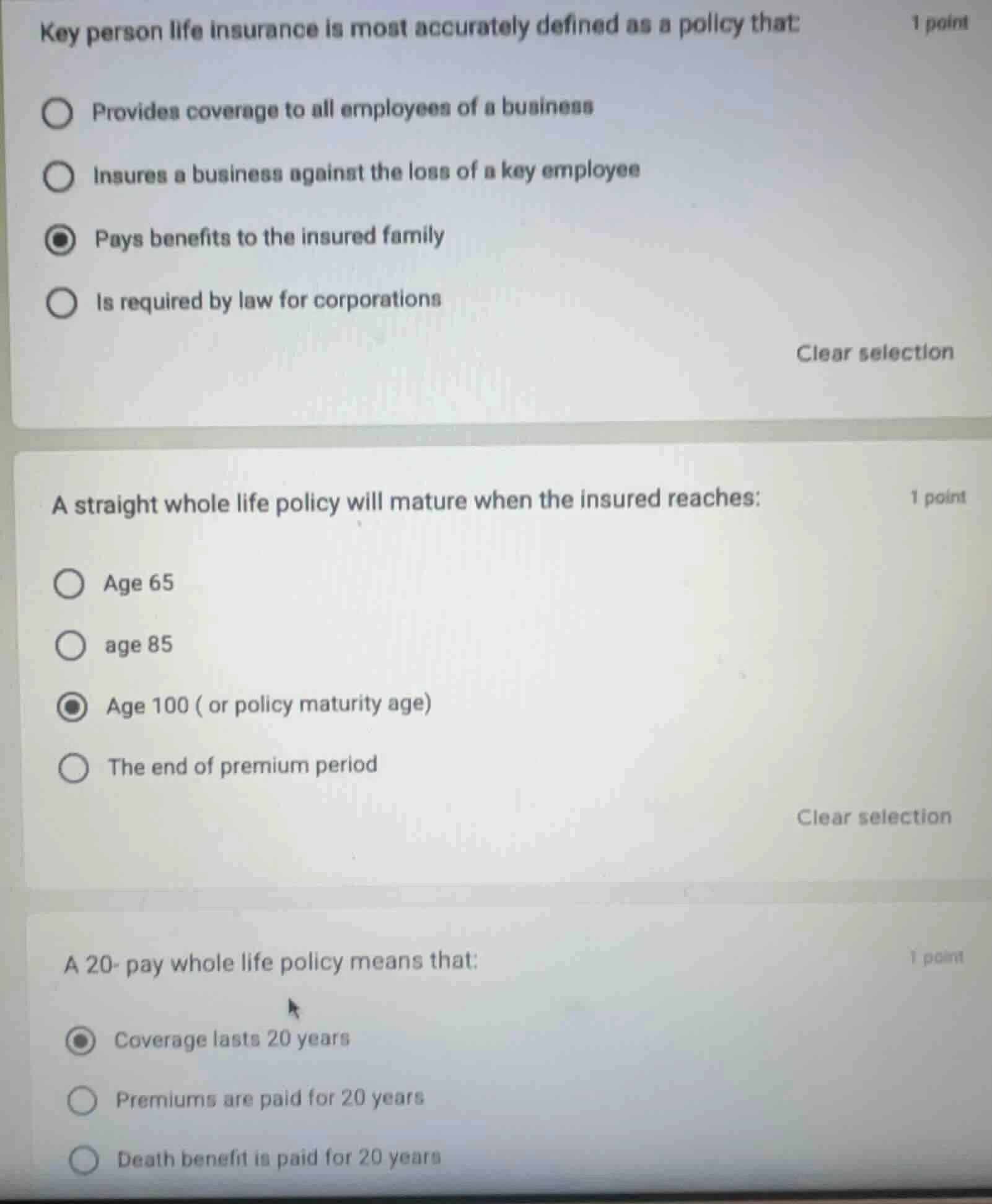 key person life insurance is most accurately defined as a policy that: …