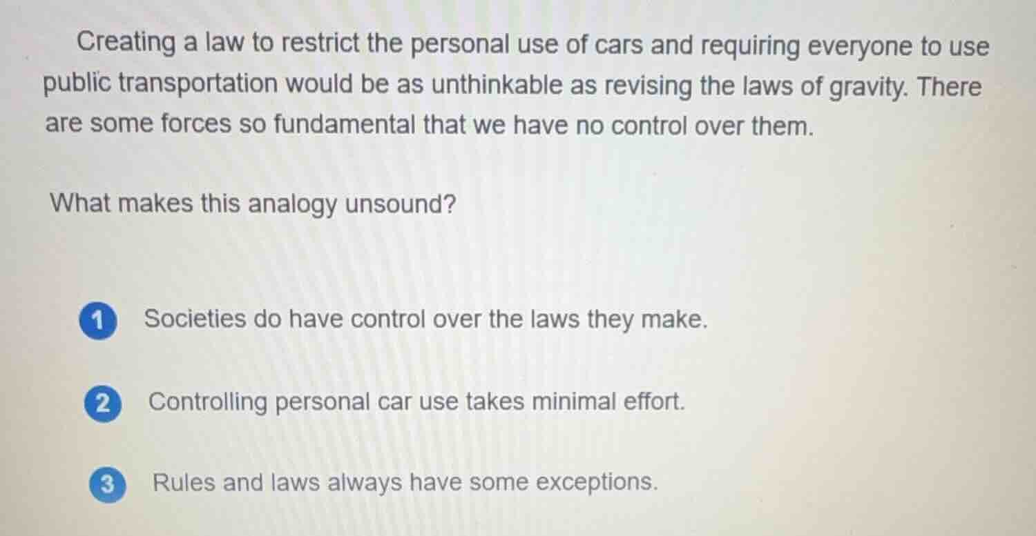 creating a law to restrict the personal use of cars and requiring every…