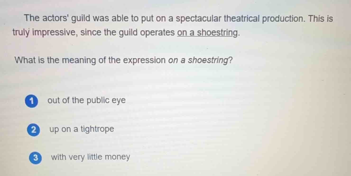 the actors guild was able to put on a spectacular theatrical production…