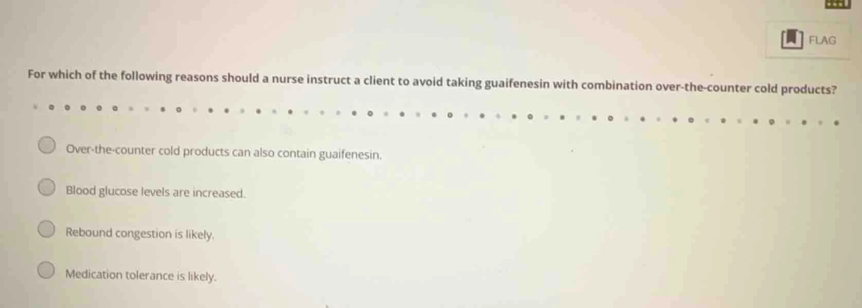 for which of the following reasons should a nurse instruct a client to …