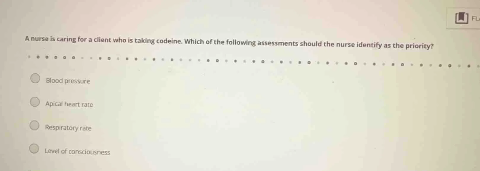 a nurse is caring for a client who is taking codeine. which of the foll…