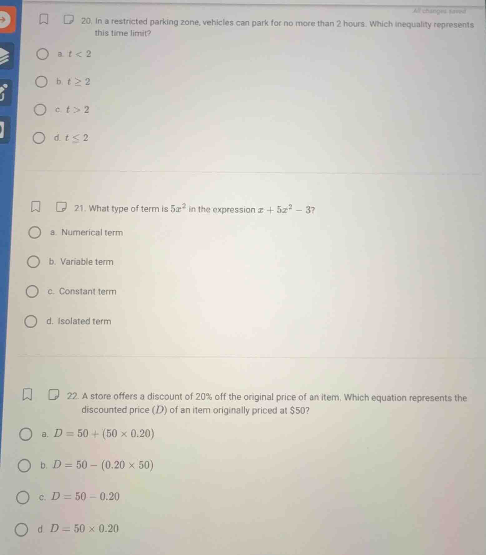 20. in a restricted parking zone, vehicles can park for no more than 2 …