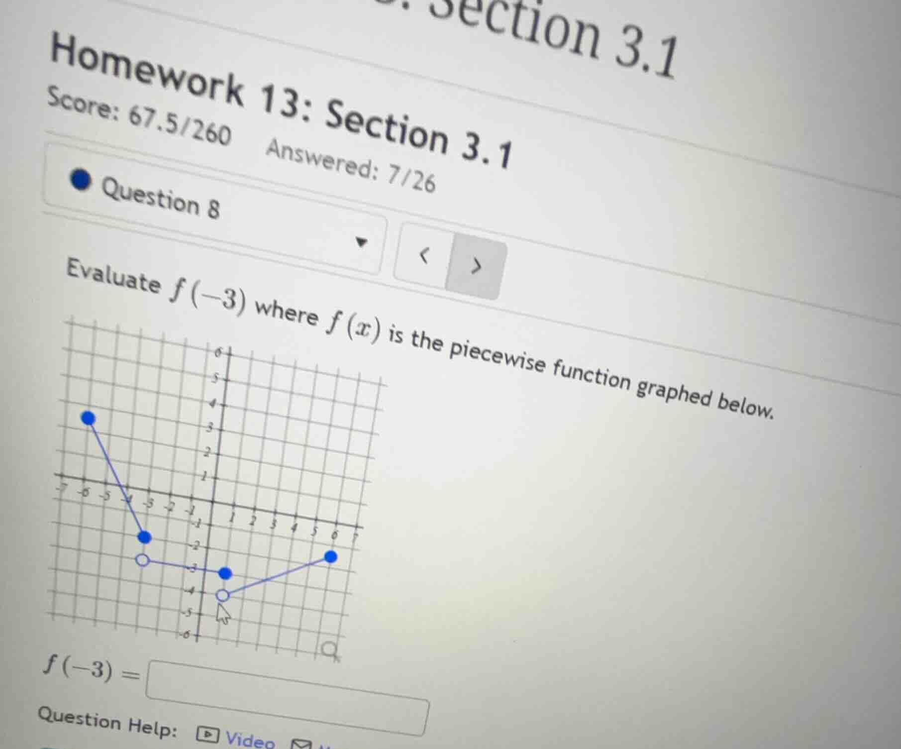 section 3.1 homework 13: section 3.1 score: 67.5/260 answered: 7/26 que…