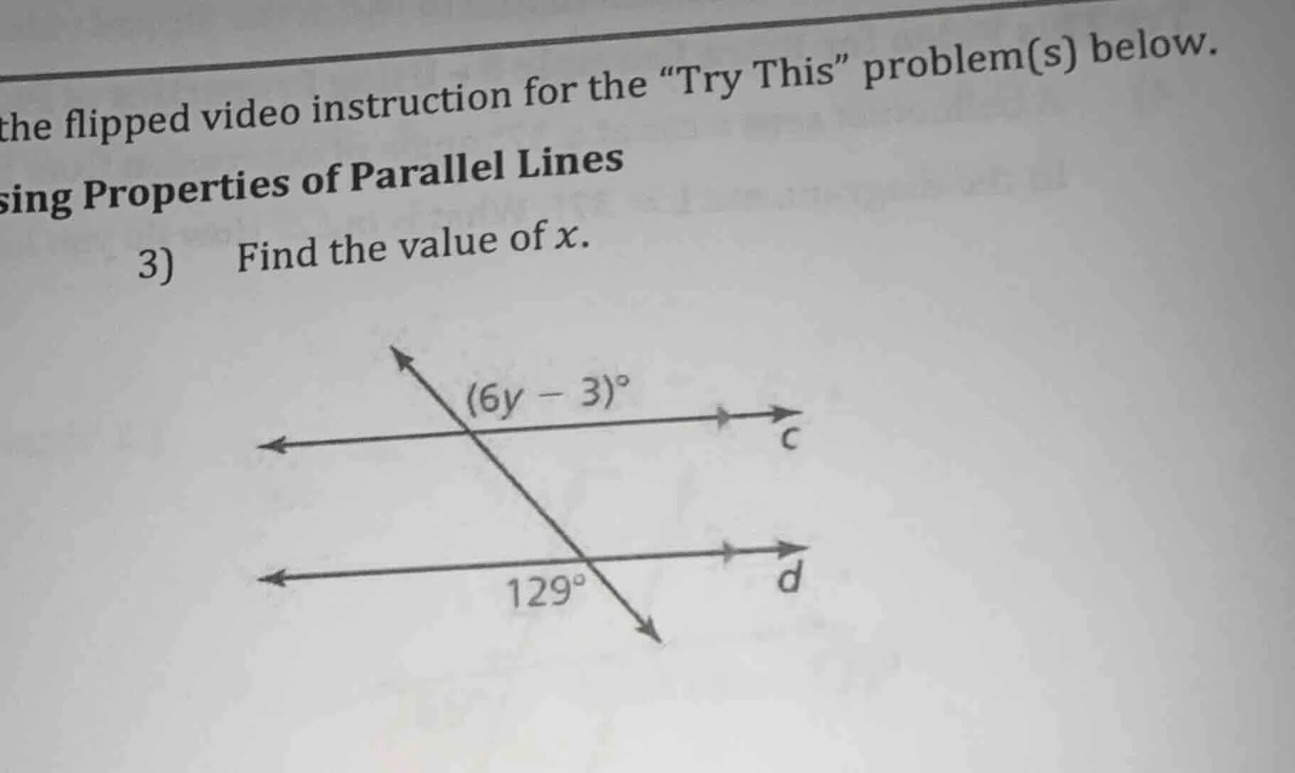 the flipped video instruction for the \try this\ problem(s) below. sing…
