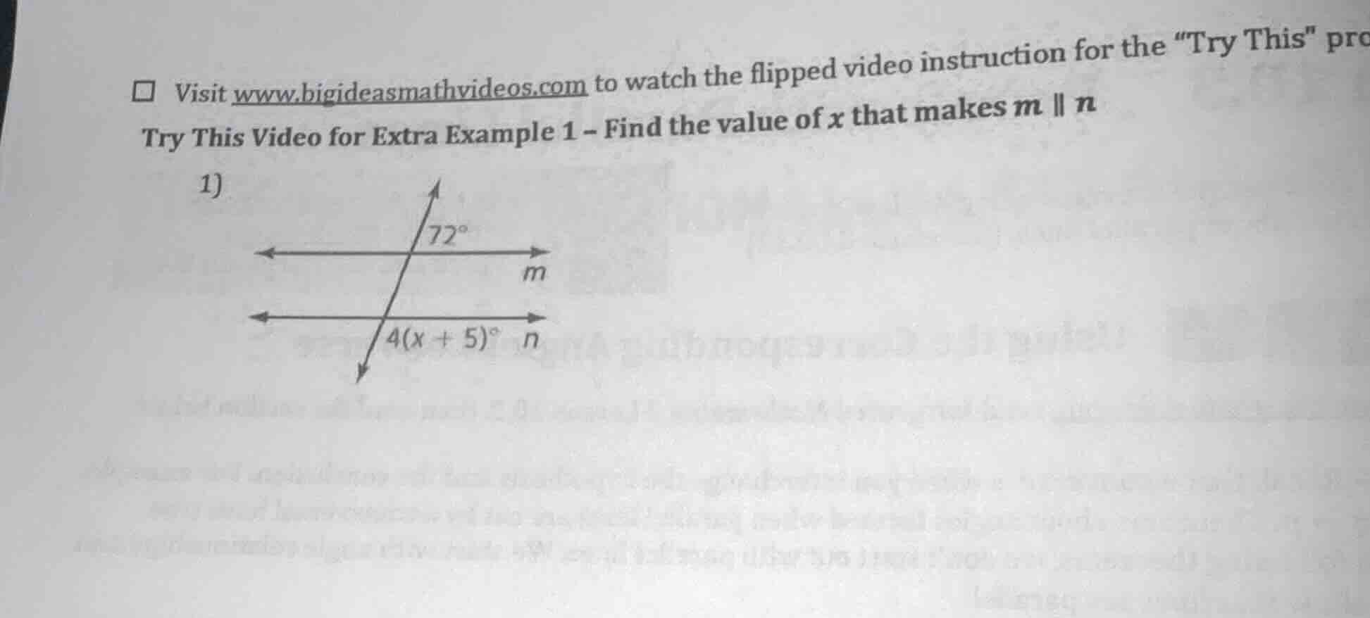 visit www.bigideasmathvideos.com to watch the flipped video instruction…