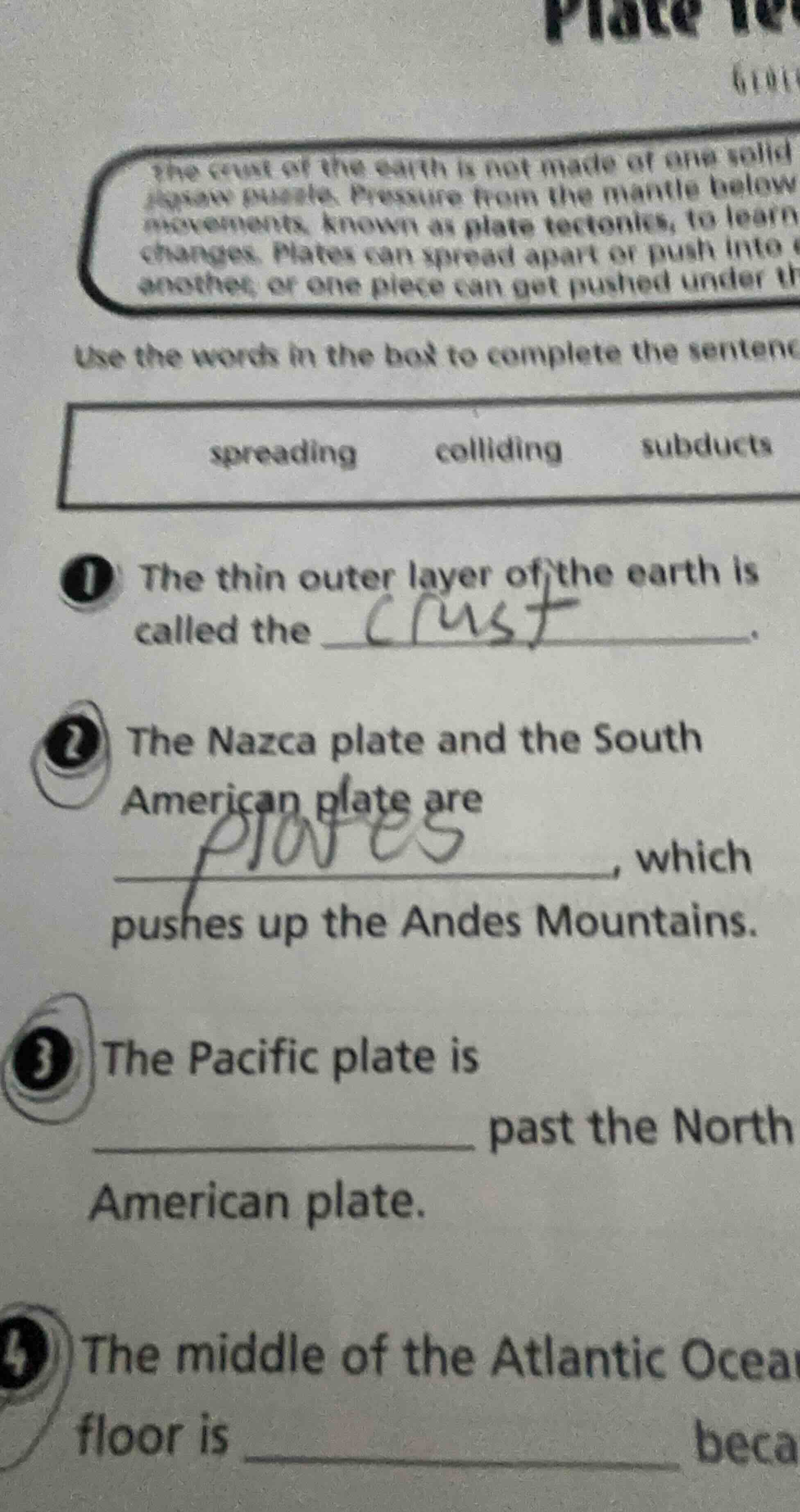 the crust of the earth is not made of one solid jigsaw puzzle. pressure…