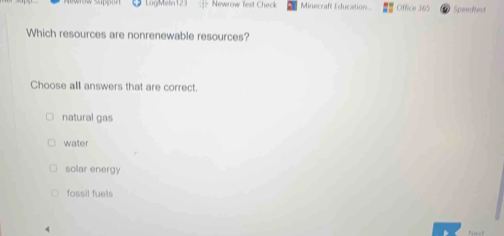 which resources are nonrenewable resources? choose all answers that are…