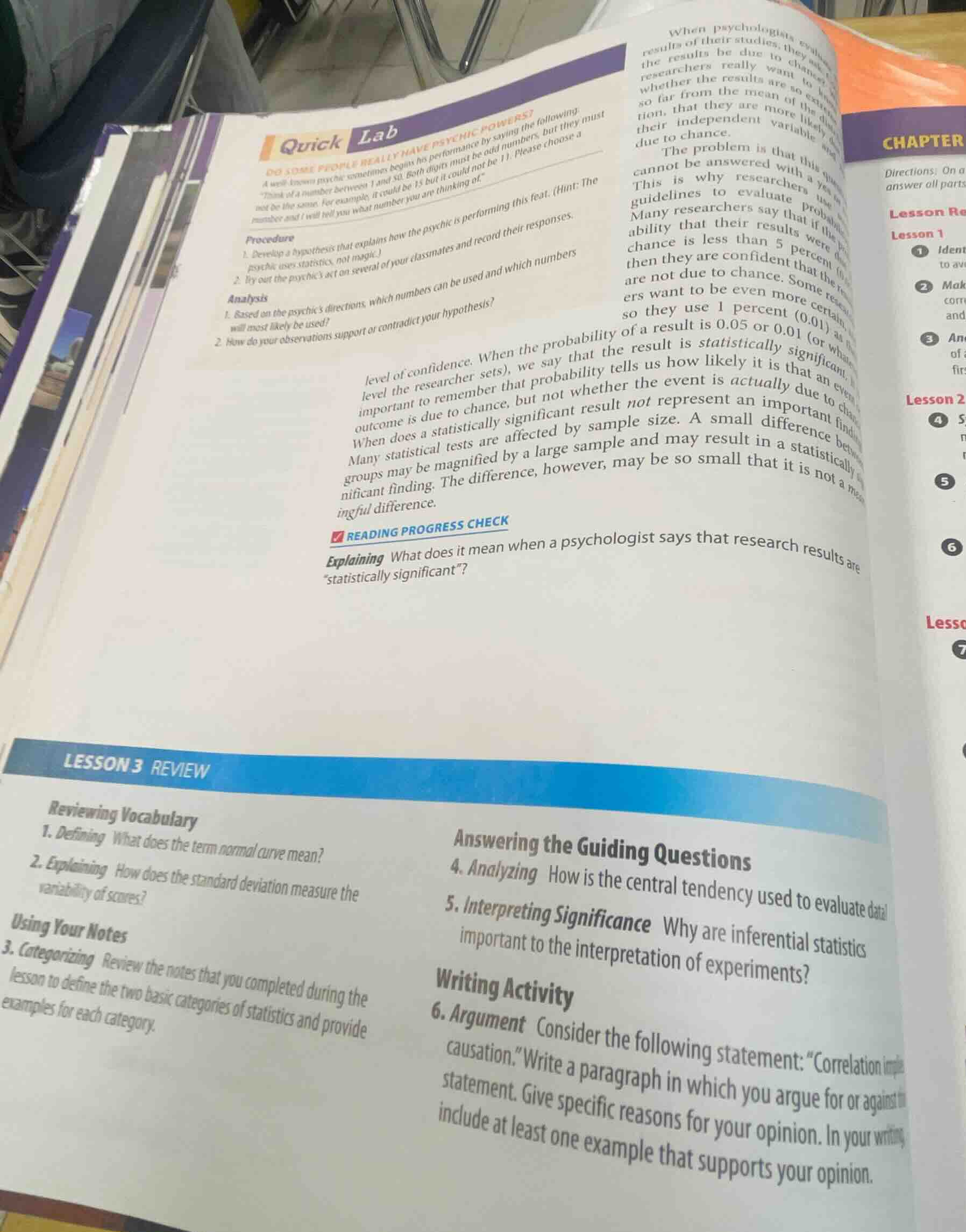 quick lab do some people really have psychic powers? a well - known psy…