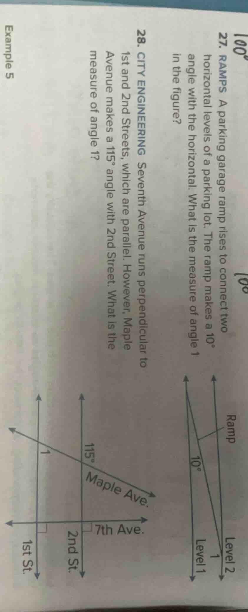 27. ramps a parking garage ramp rises to connect two horizontal levels …