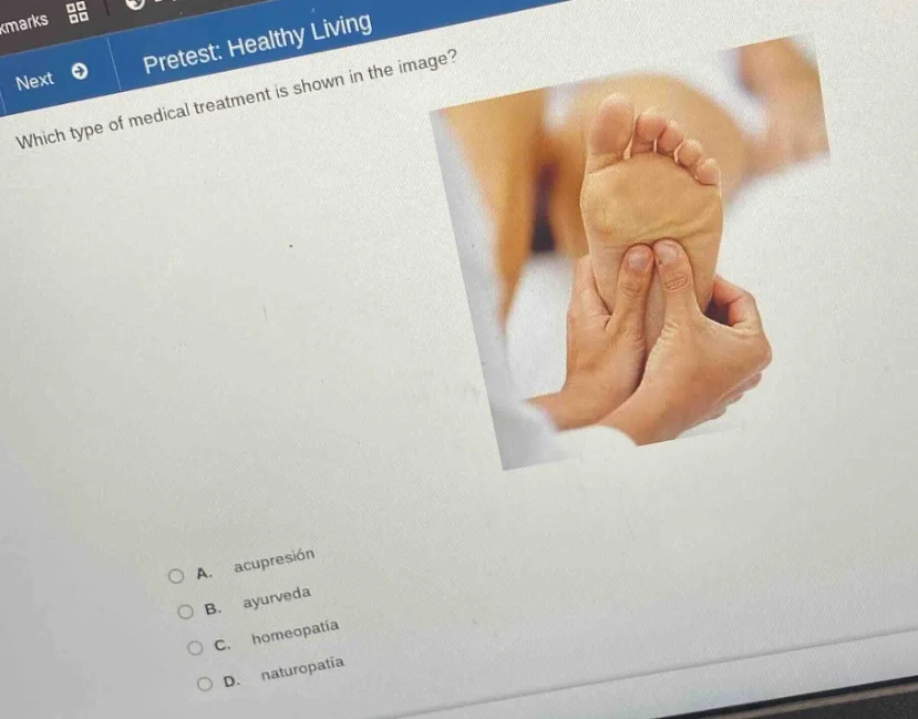 pretest: healthy living which type of medical treatment is shown in the…