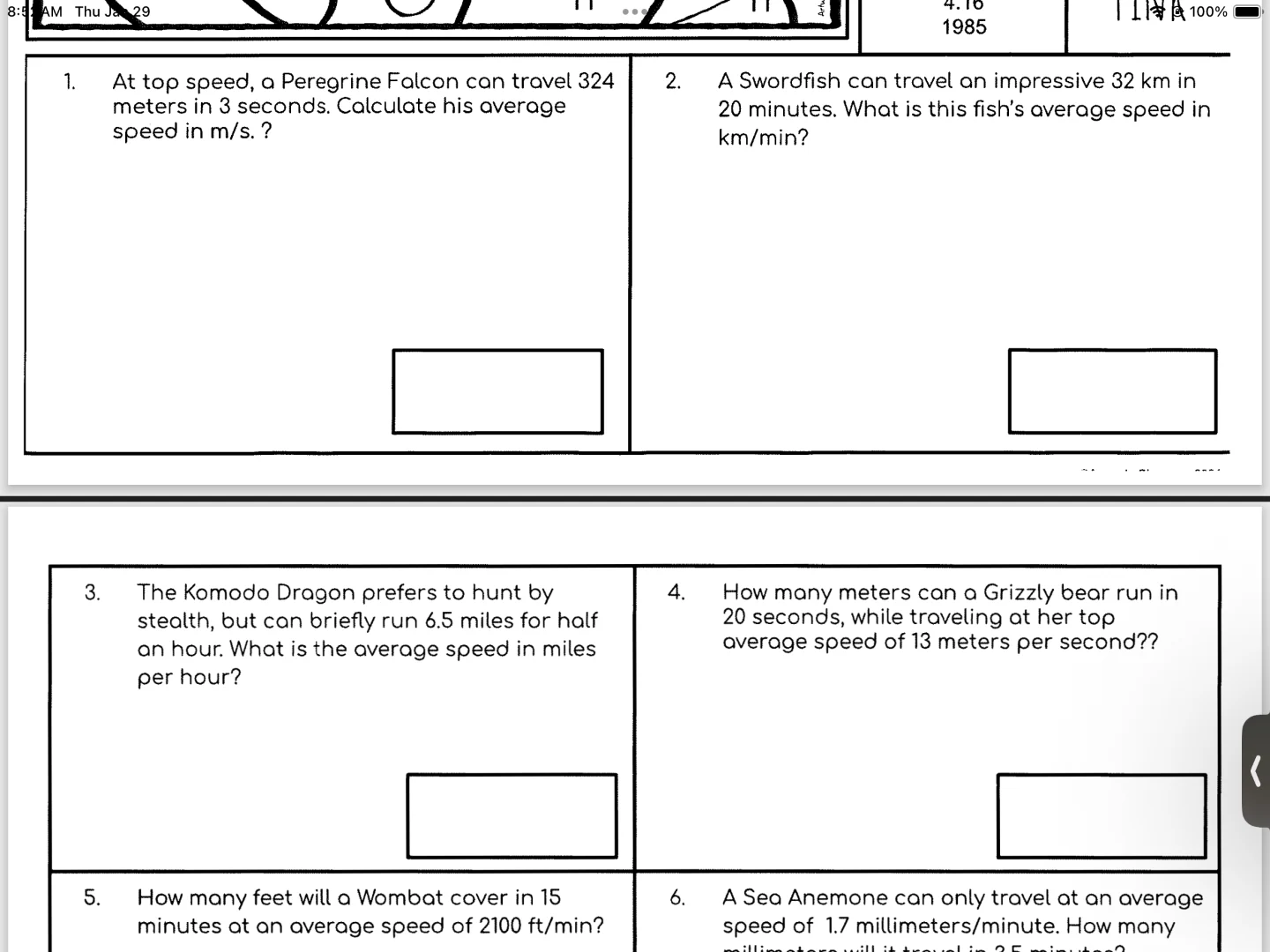 1. at top speed, a peregrine falcon can travel 324 meters in 3 seconds.…