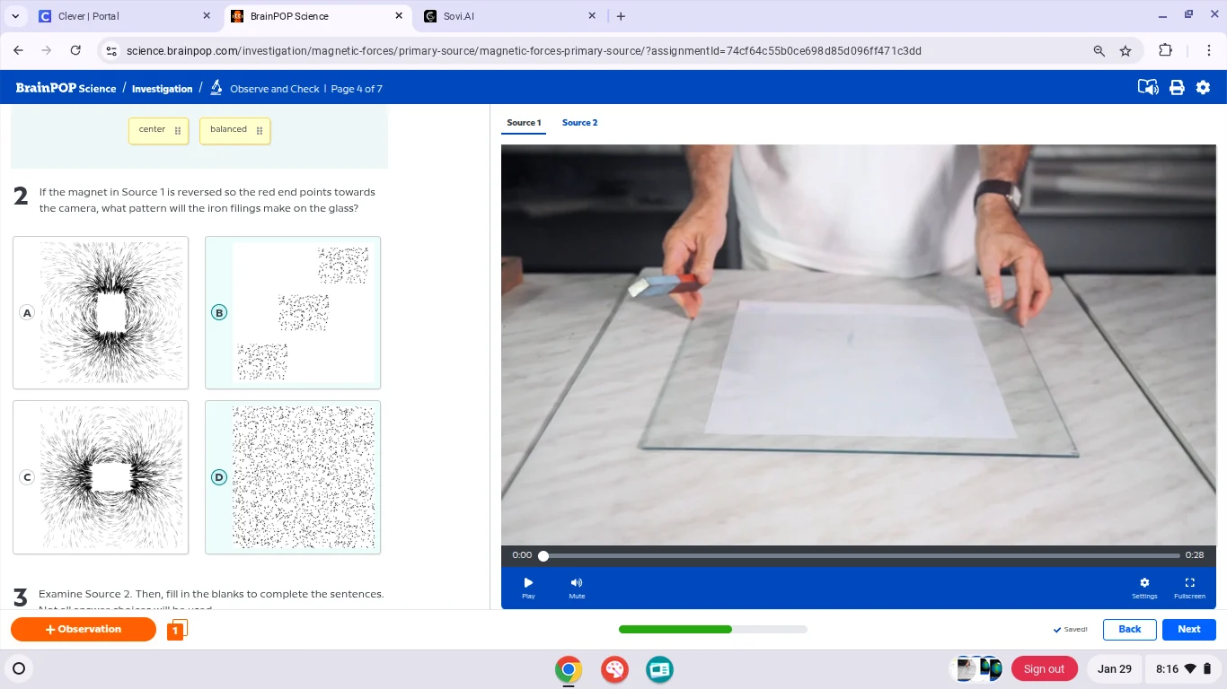 2 if the magnet in source 1 is reversed so the red end points towards t…
