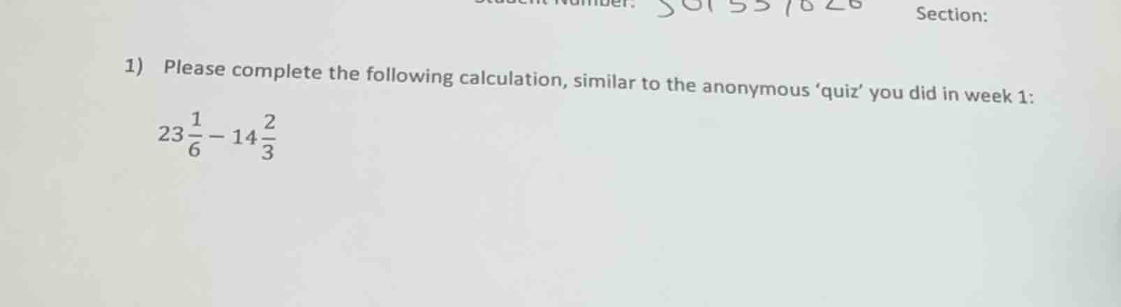 1) please complete the following calculation, similar to the anonymous …