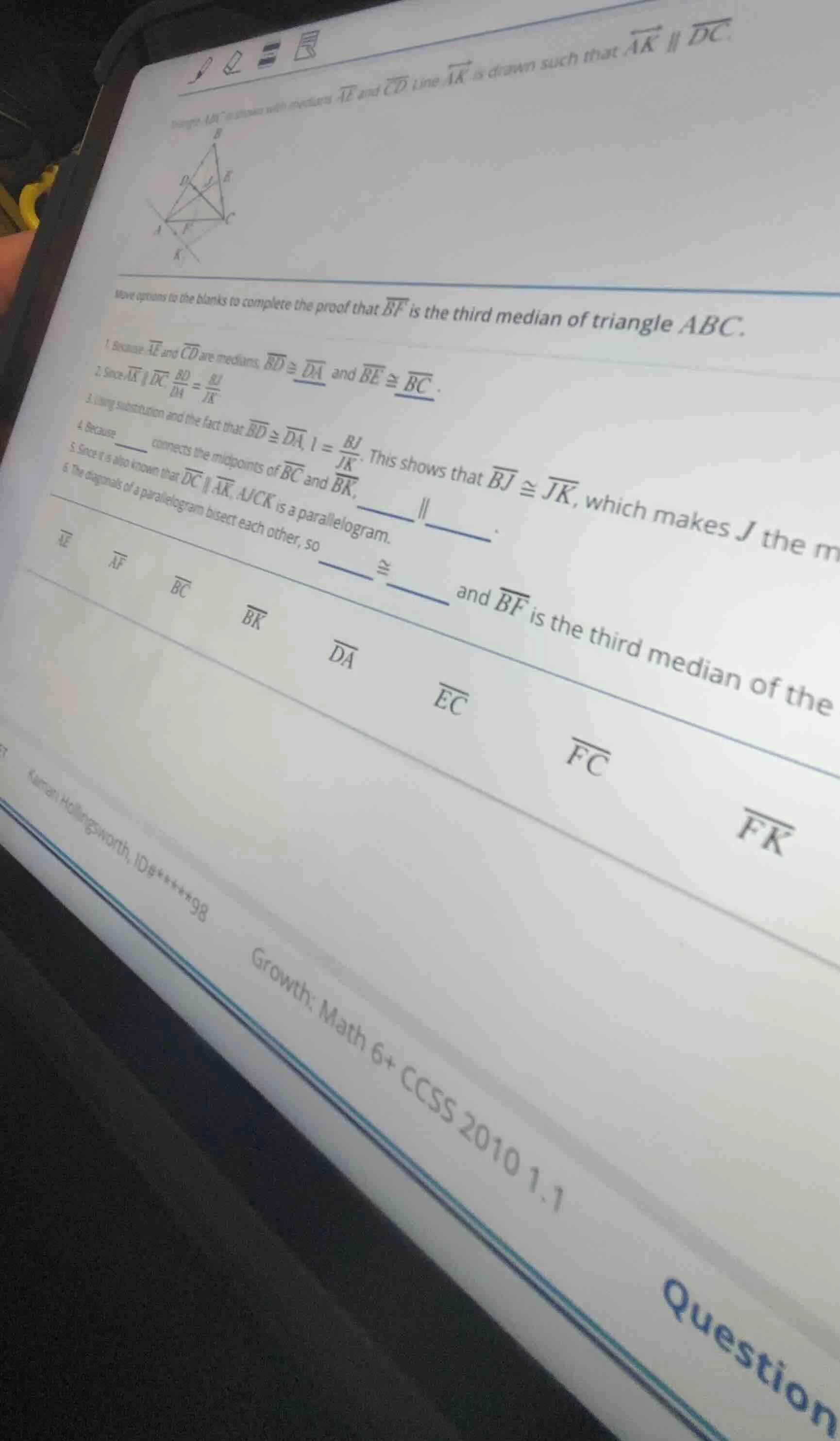 move options to the blanks to complete the proof that \\(\\overline{bf}…