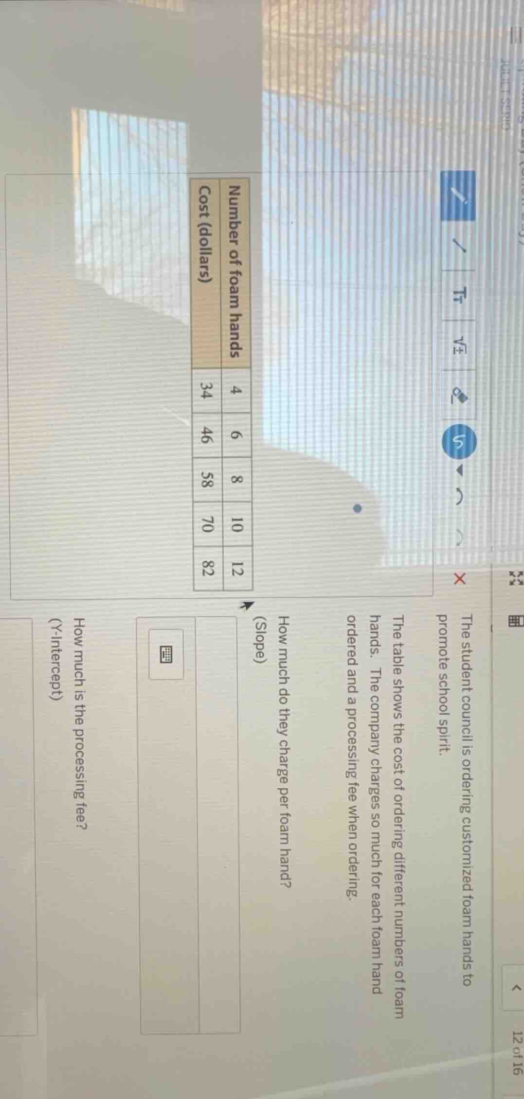 the student council is ordering customized foam hands to promote school…