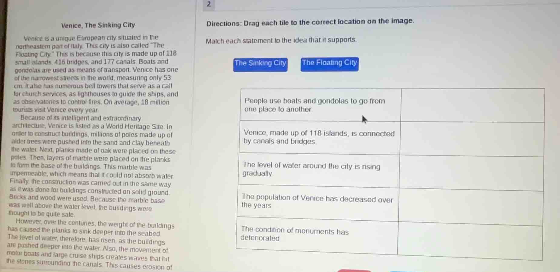 venice, the sinking city venice is a unique european city situated in t…