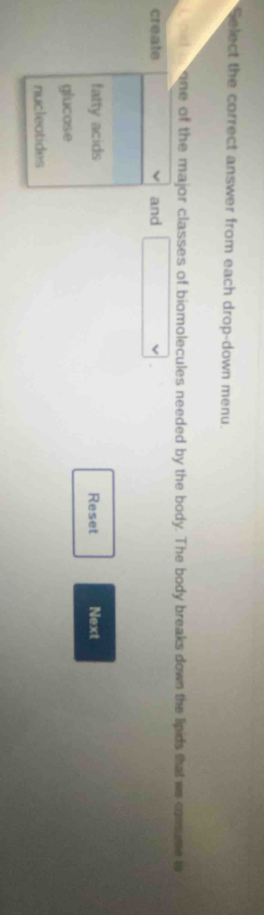 select the correct answer from each drop - down menu. one of the major …