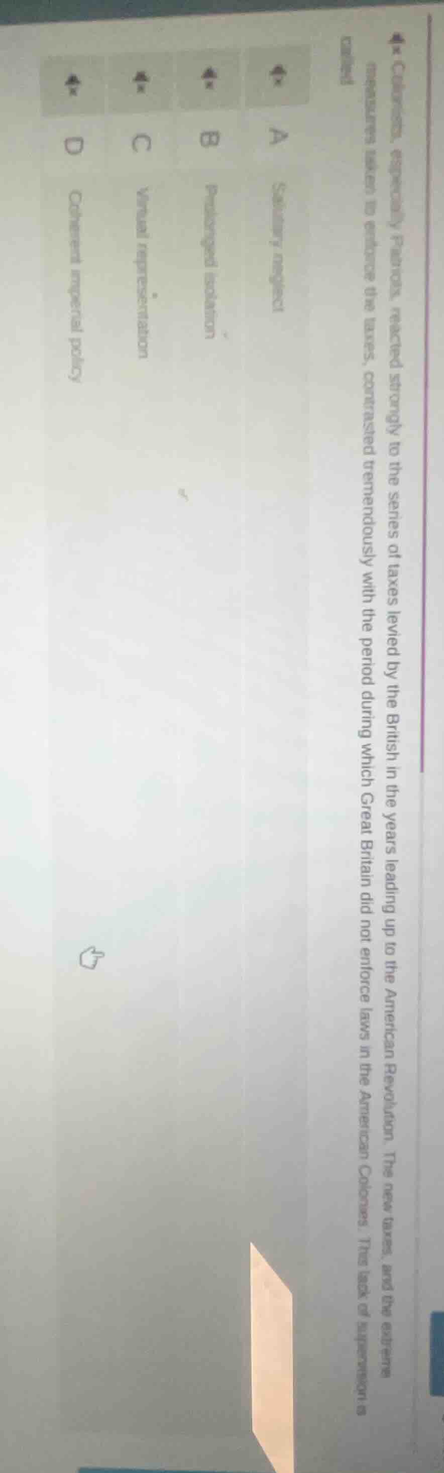 american colonists, especially patriots, reacted strongly to the series…