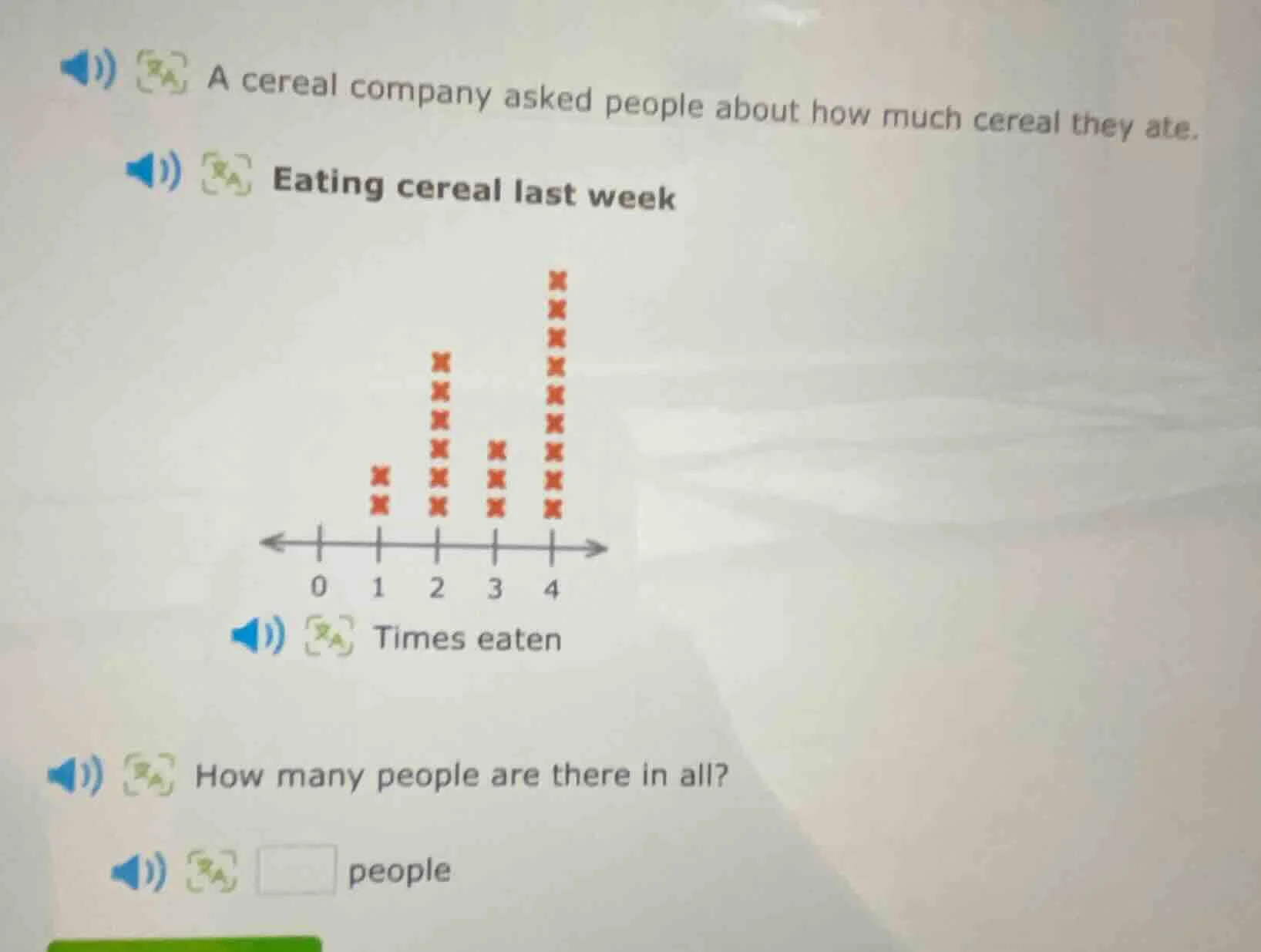 a cereal company asked people about how much cereal they ate. eating ce…