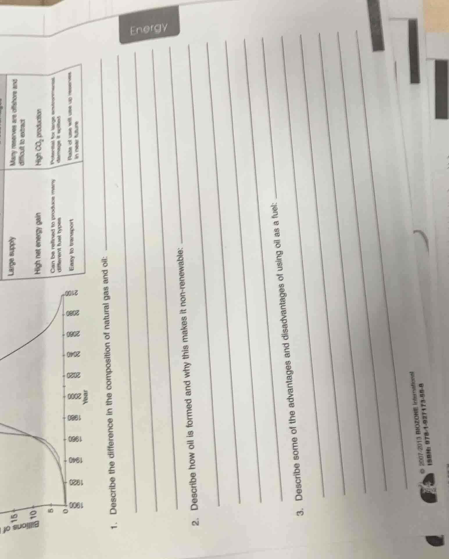 energy 1. describe the difference in the composition of natural gas and…