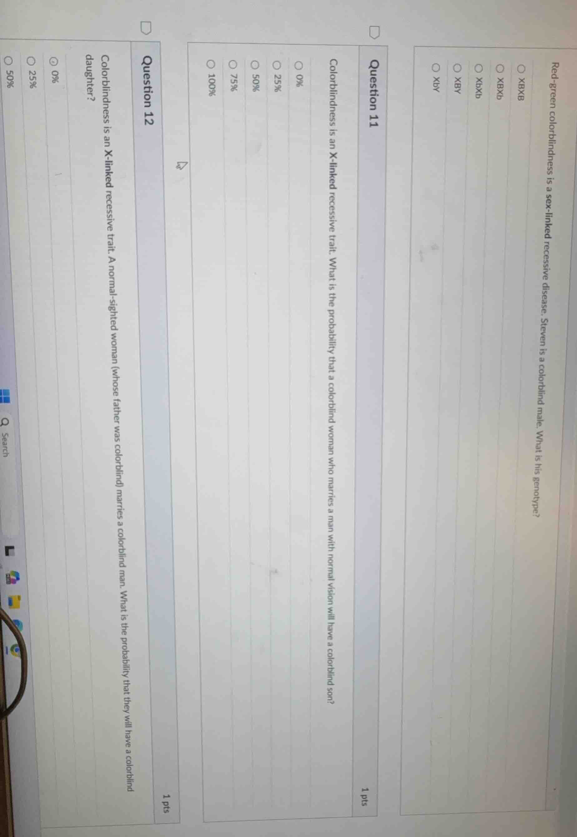 red - green colorblindness is a sex - linked recessive disease. steven …